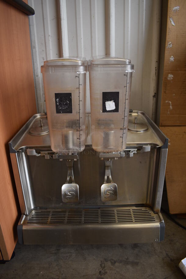 2018 Crathco Model CS-4E/2D/3D-16 Stainless Steel Commercial Countertop 4 Hopper Refrigerated Drink Machine. Missing 2 Hoppers. 120 Volts, 1 Phase. 21x18x28. Tested and Working!