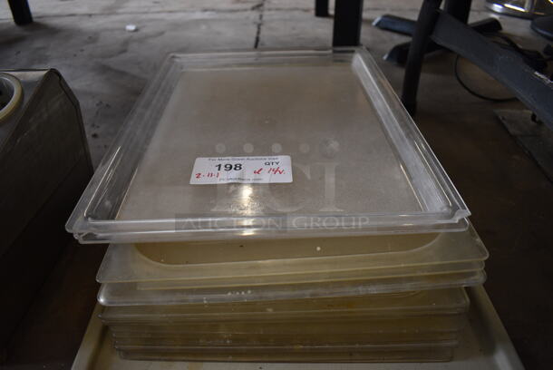 ALL ONE MONEY! Lot of 14 Poly Items Including Full Size Drop In Bin Lids! - Image 3 of 3