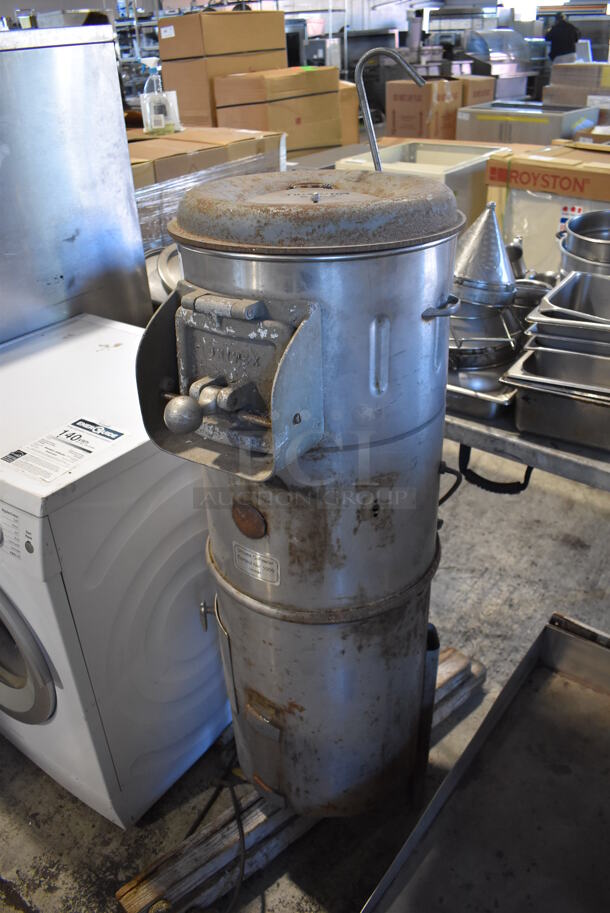 Univex G Stainless Steel Commercial Electric Powered Potato Peeler. Missing Leg. 16x21x55. Tested and Working! - Image 2 of 7