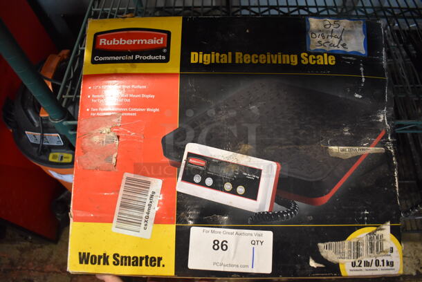 BRAND NEW IN BOX! Rubbermaid Countertop Digital Receiving Scale