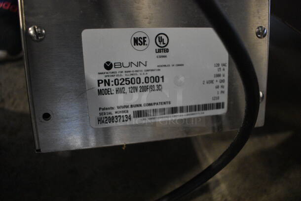 2010 Bunn HW2 Stainless Steel Commercial Countertop Hot Water Heater and Dispenser. 120 Volts, 1 Phase. 7x14x24 - Image 4 of 5