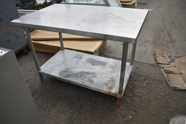 Regency 600T3048G Stainless Steel Table w/ Under Shelf.  - Image 1 of 3