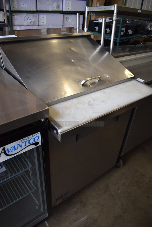 Turbo Air MST-28-12 Stainless Steel Commercial Sandwich Salad Prep Table Bain Marie Mega Top on Commercial Casters. 115 Volts, 1 Phase. 28x35x45. Tested and Working! - Image 6 of 6