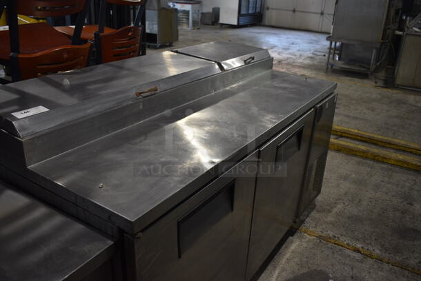 True Model TPP-67 Stainless Steel Commercial Pizza Prep Table on Commercial Casters. 115 Volts, 1 Phase. 67x33x41.5. Tested and Working! - Image 2 of 8