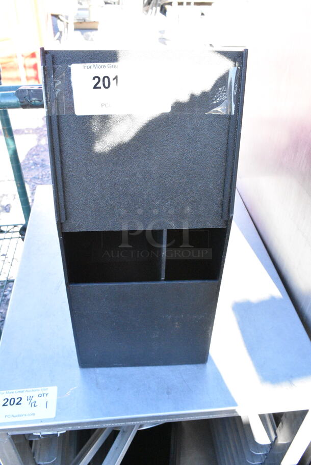 Black Poly Countertop Multi Compartment Bin.  - Image 2 of 2