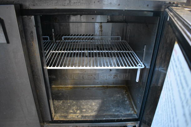 2019 Curleys Model BST-48 Stainless Steel Commercial Sandwich Salad Prep Table Bain Marie Mega Top on Commercial Casters. 115 Volts, 1 Phase. 48.5x30x45. Tested and Working! - Image 5 of 8