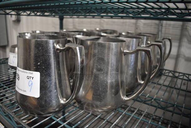 9 Metal Pitchers. 8x5x6.5. 9 Times Your Bid! - Image 2 of 3
