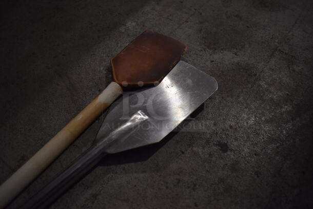 2 Long Handled Mixing Paddles. 40", 43". 2 Times Your Bid! - Image 3 of 3