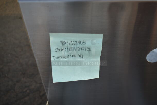 BRAND NEW SCRATCH AND DENT! Regency 600S12421SB 24" 16-Gauge Stainless Steel One Compartment Commercial Utility Sink - 24" x 21" x 13" Bowl. No Legs. - Image 4 of 4