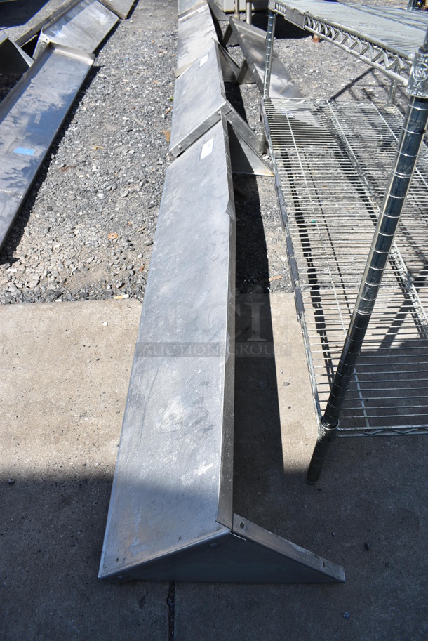 Metal Shelf w/ Wall Mount Brackets. 60x12x13 - Image 3 of 3