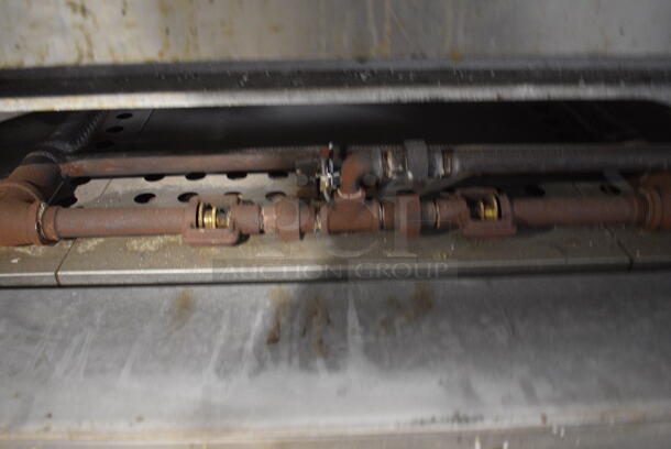 2 Garland Model GPD60 Stainless Steel Commercial Natural Gas Powered Single Deck Pizza Ovens w/ Cooking Stones on Metal Legs. 122,000. 81x49x63.5. 2 Times Your Bid! - Image 6 of 12