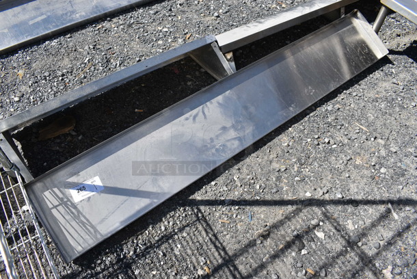 Metal Shelf w/ Wall Mount Brackets. 70x11x9 - Image 1 of 4