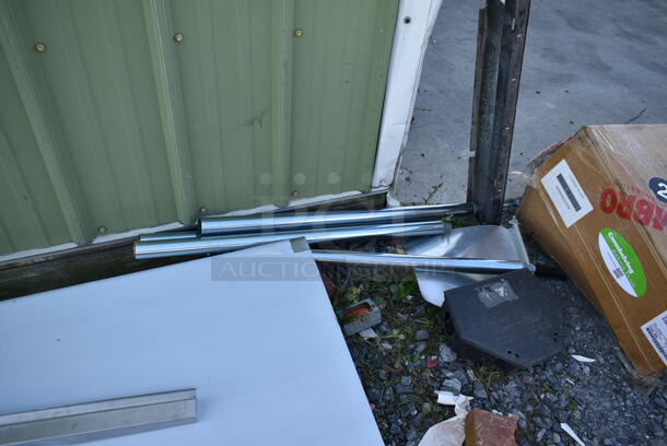 BRAND NEW SCRATCH AND DENT! Stainless Steel Tabletop w/ Under Shelf and Legs. - Image 3 of 3