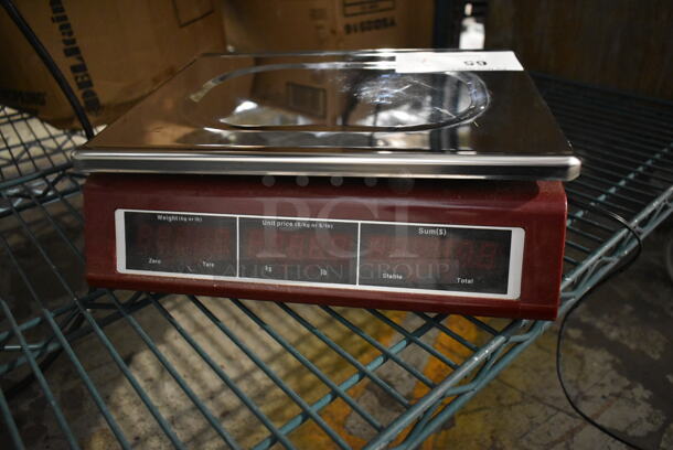 Camry ACS-15-JE21 Metal Countertop 33 Pound Capacity Food Portioning Scale. Tested and Working! - Image 4 of 6