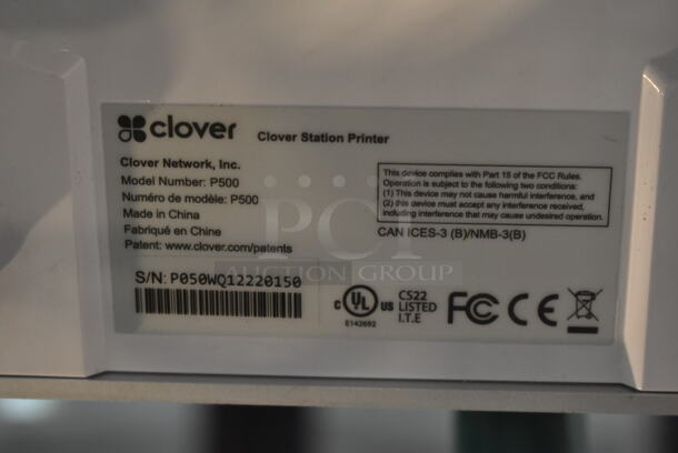 ALL ONE MONEY! Lot of Clover POS System w/ S503 Pro Display Monitor, C503 Pro Terminal, P500 Receipt Printer and Cash Drawer. - Image 11 of 12