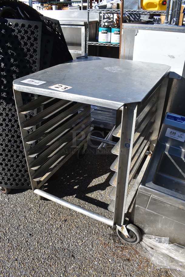 Metal Commercial Pan Transport Rack on Commercial Casters. 22x27x29 - Image 2 of 4