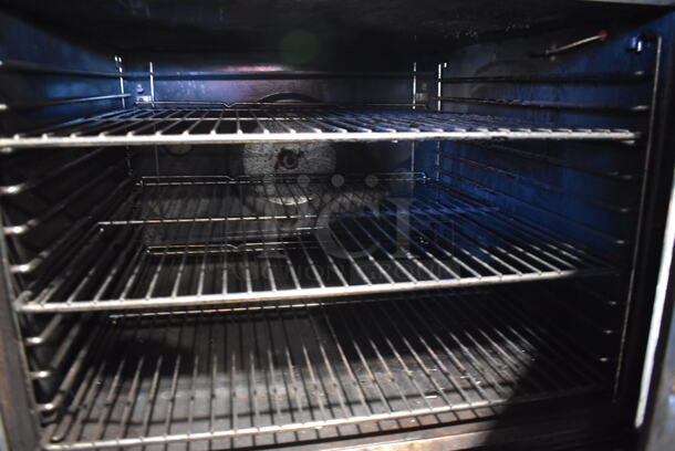 Blodgett Zephaire Stainless Steel Commercial Gas Powered Full Size Convection Oven w/ Solid Doors, Metal Oven Racks and Thermostatic Controls on Metal Legs. 38x39x63 - Image 3 of 7