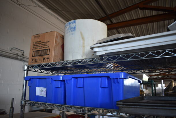 ALL ONE MONEY! Metro Lot of 4 Tiers of Various Items Including Saucers, Plates, Bowls, Mugs, Poly Bins, Wooden Trays. Does Not Include Metro Shelving Unit - Image 9 of 12