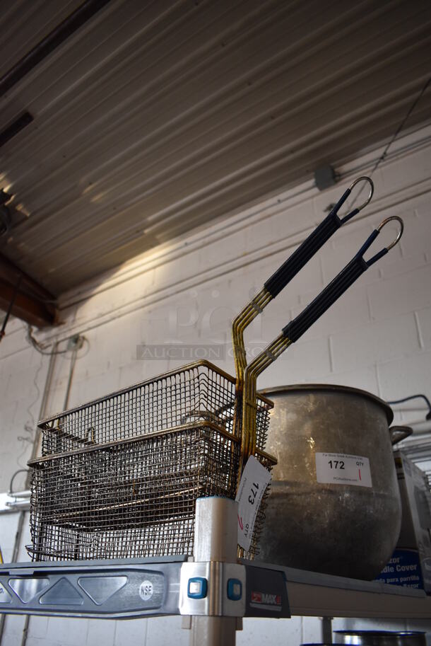 2 Metal Fry Baskets. 6.5x22x12. 2 Times Your Bid! - Image 3 of 3