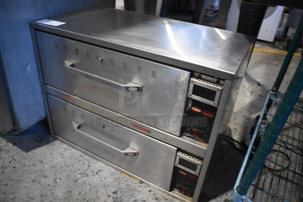 Hatco HDW-2B Stainless Steel Commercial Countertop 2 Drawer Warming Drawer. 120 Volts, 1 Phase. 29.5x18x22. Tested and Working! - Image 2 of 5