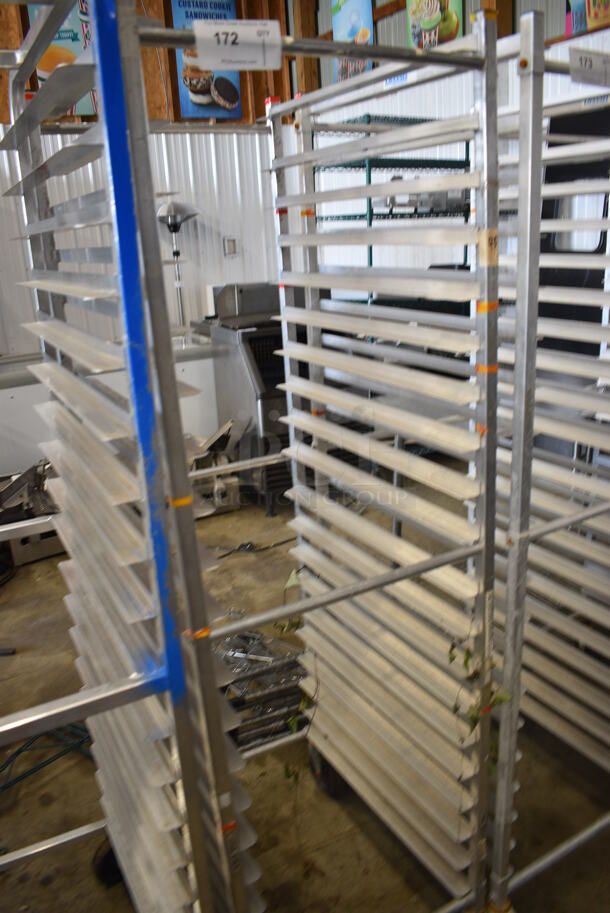 Metal Commercial Pan Transport Rack on Commercial Casters. 20.5x26x69 - Image 2 of 3