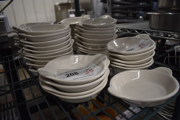 25 White Ceramic Single Serving Casserole Dishes. 6.5x5.5x1.5. 25 Times Your Bid! - Image 2 of 3