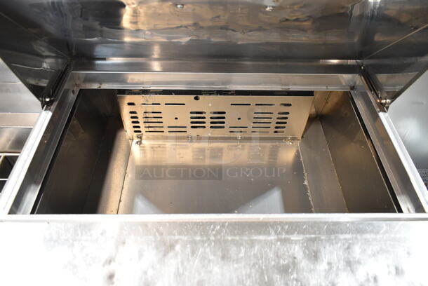 Turbo Air MST-28 Stainless Steel Commercial Sandwich Salad Prep Table Bain Marie Mega Top on Commercial Casters. 115 Volts, 1 Phase. Tested and Powers On But Does Not Get Cold
 - Image 3 of 6