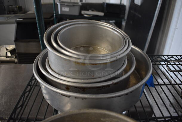ALL ONE MONEY! Lot of 8 Various Round Baking Pans. Includes 10.5x10.5x2 - Image 2 of 3