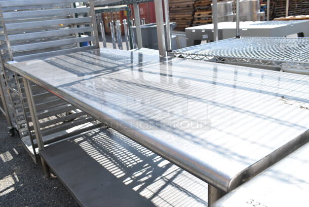 Stainless Steel Table w/ Under Shelf.  - Image 4 of 4