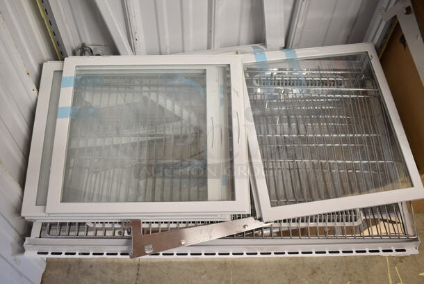 BRAND NEW SCRATCH AND DENT! White Metal Deli Display Case Merchandiser. See Pictures For Damage.  - Image 4 of 9