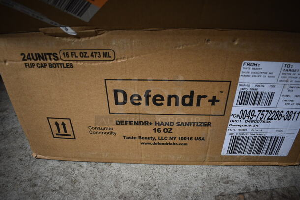 ALL ONE MONEY! Lot of 3 Boxes of 24 BRAND NEW! Defendr Hand Sanitizer Bottles. Total of 72 Bottles. - Image 3 of 3