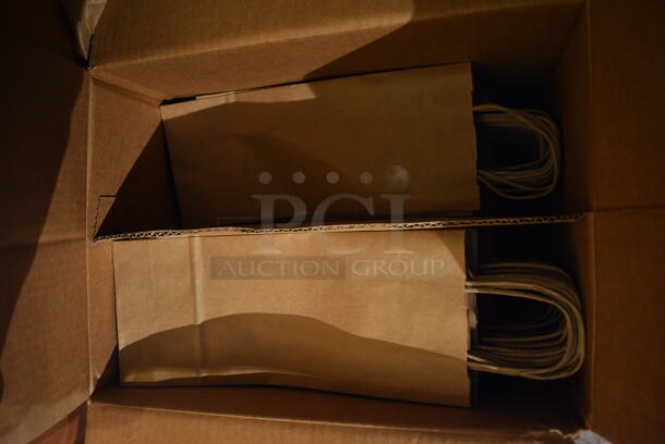 ALL ONE MONEY! Lot of 2 Boxes of Brown Paper Bags. (bar) - Image 2 of 4
