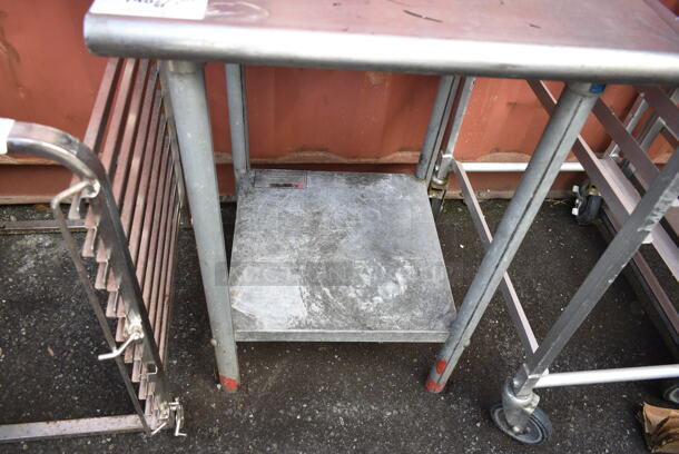 Stainless Steel Table w/ Metal Under Shelf.  - Image 2 of 2