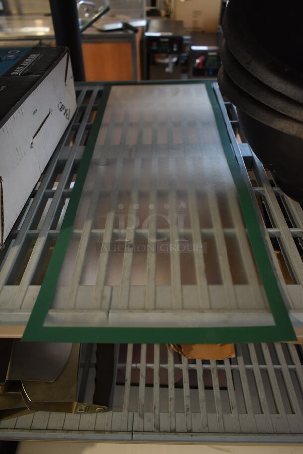 ALL ONE MONEY! Lot of Black Poly Bowls and Plastic Sign Cover - Image 2 of 6