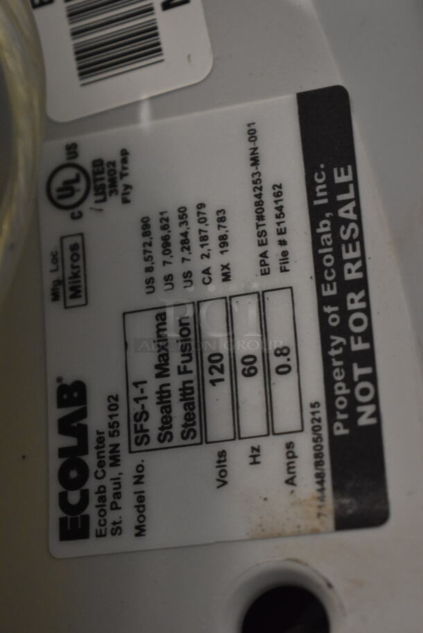 Ecolab SFS-1-1 Poly Bug Zapper. 120 Volts, 1 Phase. Tested and Working! - Image 5 of 5