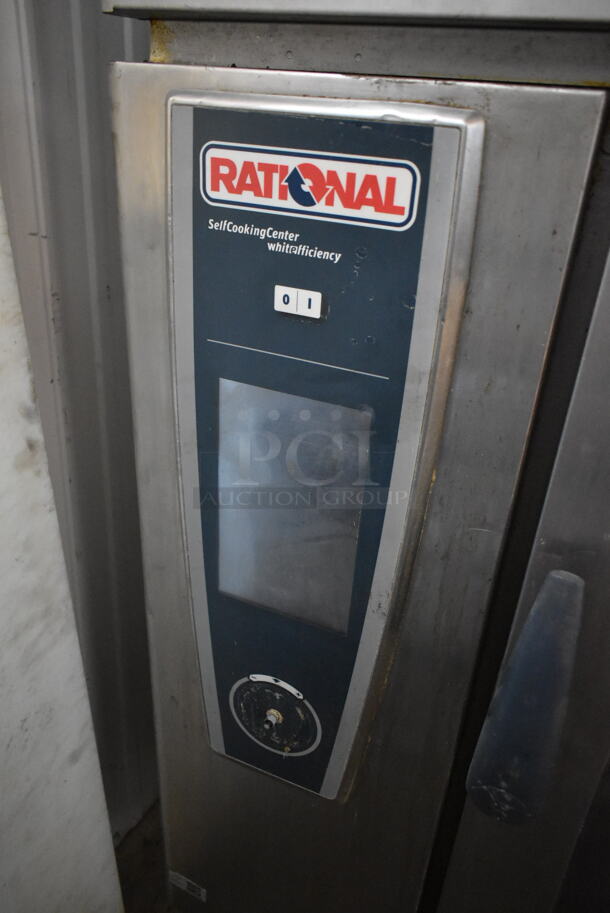 2 2013 Rational Stainless Steel Commercial Combitherm Self Cooking Center Convection Ovens on Commercial Casters. Top Model: SCC WE 62. Bottom Model: SCC WE 102. 480 Volts, 3 Phase. 2 Times Your Bid! - Image 6 of 11
