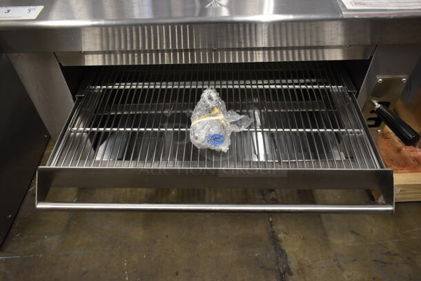 BRAND NEW SCRATCH AND DENT! Cooking Performance Group CPG 351S36SBN Stainless Steel Commercial Natural Gas Powered Cheese Melter. 36,000 BTU. - Image 8 of 11