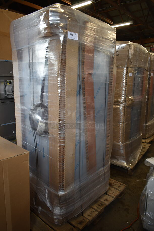 BRAND NEW! CresCor RO151RUA3502083 Quiktherm 350 Stainless Steel Commercial 2 Half Size Door Cook and Hold Cabinet on Commercial Casters. 208 Volts, 3 Phase.  Stock Pictures Used. - Image 5 of 6