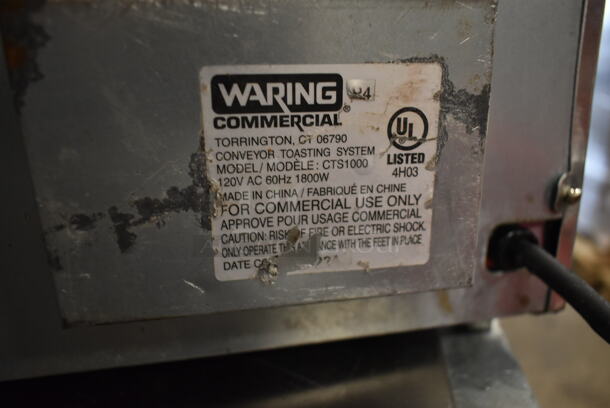 Waring CTS1000 Stainless Steel Commercial Countertop Conveyor Toaster Oven. 120 Volts, 1 Phase. Cannot Test Due To Cut Power Cord - Image 7 of 7