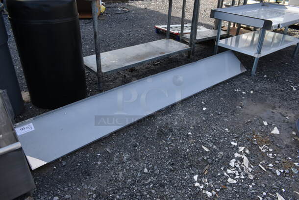 BRAND NEW SCRATCH AND DENT! Regency 600WS1296 Stainless Steel Commercial Wall Mount Shelf.  - Image 2 of 3