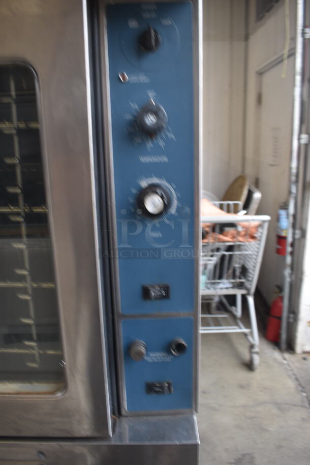 2 Baker's Pride And Duke Commercial Stainless Steel Double Deck Convection Ovens With Steel Racks. Baker's Pride is Natural Gas and Duke is Electric Powered. 2 Times Your Bid!  - Image 7 of 10