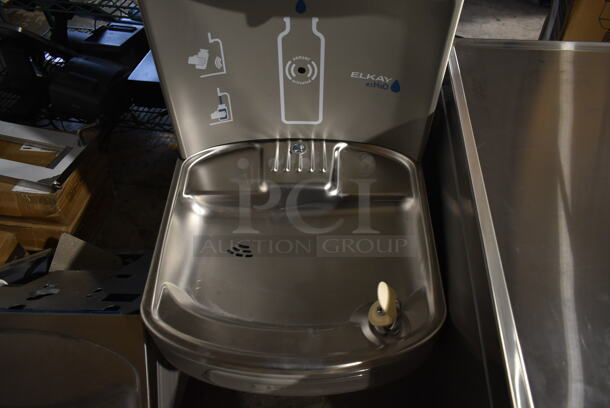 BRAND NEW SCRATCH AND DENT! Elkay EZWSR 1D Metal Wall Mount Water Fountain w/ Bottle Filler. 115 Volts, 1 Phase. - Image 4 of 6