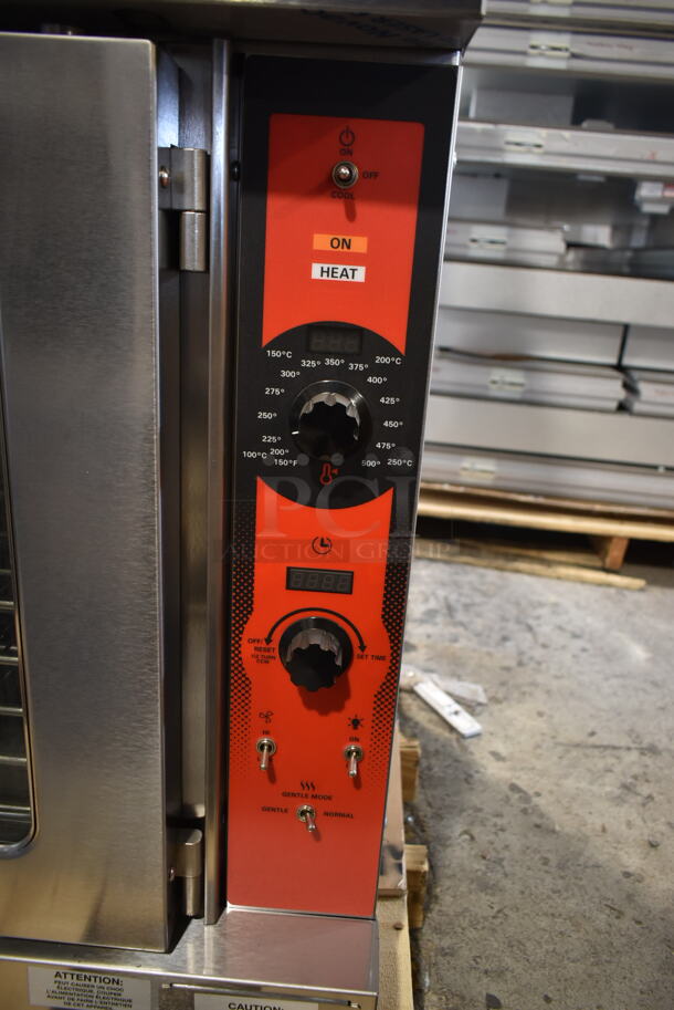 2 BRAND NEW SCRATCH AND DENT! Vulcan VC5ED ENERGY STAR Stainless Steel Commercial Electric Powered Full Size Convection Oven w/ View Through Doors, Metal Oven Racks and Thermostatic Controls. 208 Volts, 1/3 Phase. 2 Times Your Bid! - Image 8 of 11