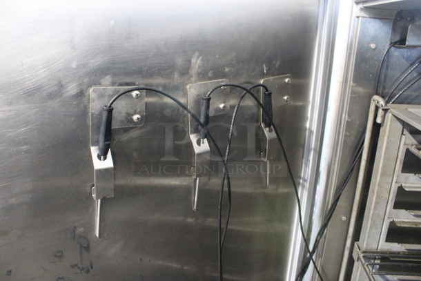 Alto Shaam Model QC50E Stainless Steel Commercial Electric Powered Quick Chiller Blast Chiller w/ Roll In Rack, Metal Shelves and 3 Probes. 208/230 Volts, 3 Phase. 51x41x76.5 - Image 7 of 11