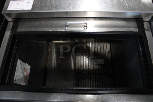 Glastender Model MF24-SF2 Stainless Steel Commercial Back Bar Glass Chiller Cooler w/ Sliding Lid on Commercial Casters. 115 Volts, 1 Phase. 24x24x38. Tested and Working! - Image 5 of 7
