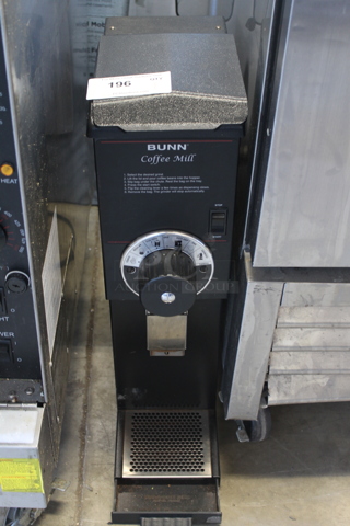 2016 Bunn G3 HD Metal Commercial Countertop Coffee Bean Grinder. 120 Volts, 1 Phase. Tested and Working!