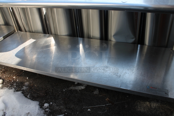 Stainless Steel Commercial Table w/ Back Splash and Under Shelf. - Image 3 of 3