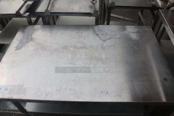 Stainless Steel Commercial Equipment Stand w/ Metal Under Shelf. - Image 2 of 5