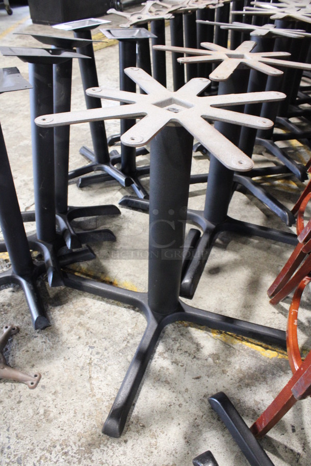4 Black Metal Table Bases. 36x36x28. 4 Times Your Bid! - Image 3 of 4