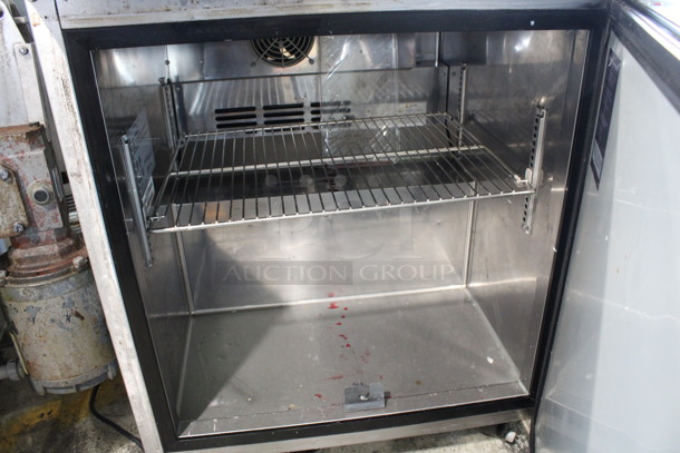 Turbo Air Model TWF-28SD-N Stainless Steel Commercial Single Door Work Top Freezer w/ Back Splash on Commercial Casters. 115 Volts, 1 Phase. 27.5x30x39. Tested and Working! - Image 3 of 6